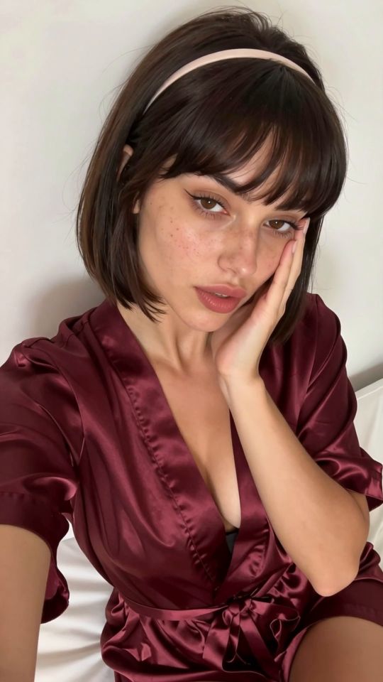 Fucks herself with her fingers